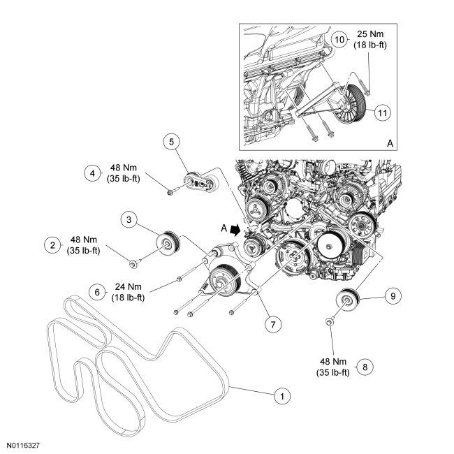 2023 Ford F150 5.4 Serpentine Belt Diagram With Ac