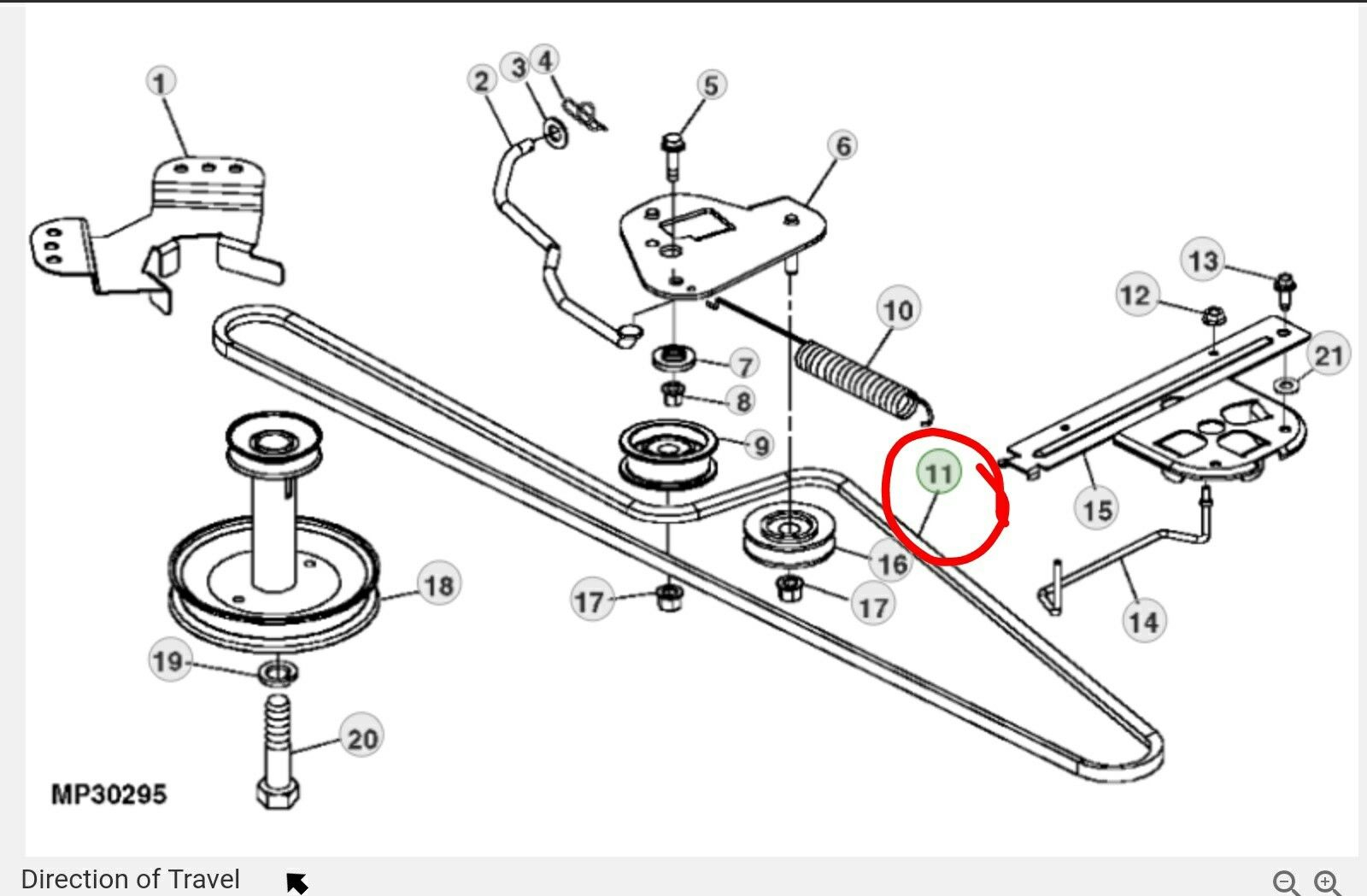 John Deere X360 Drive Belt Diagram