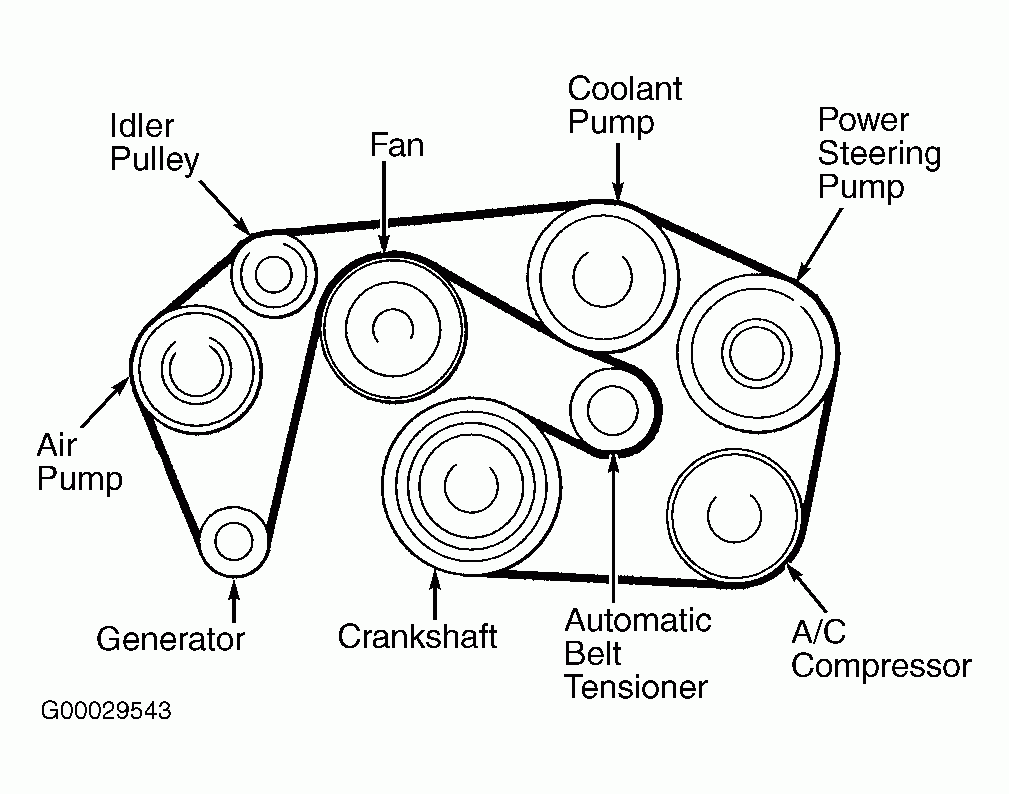 Diagram Of A Serpentine Belt - BeltDiagram.net